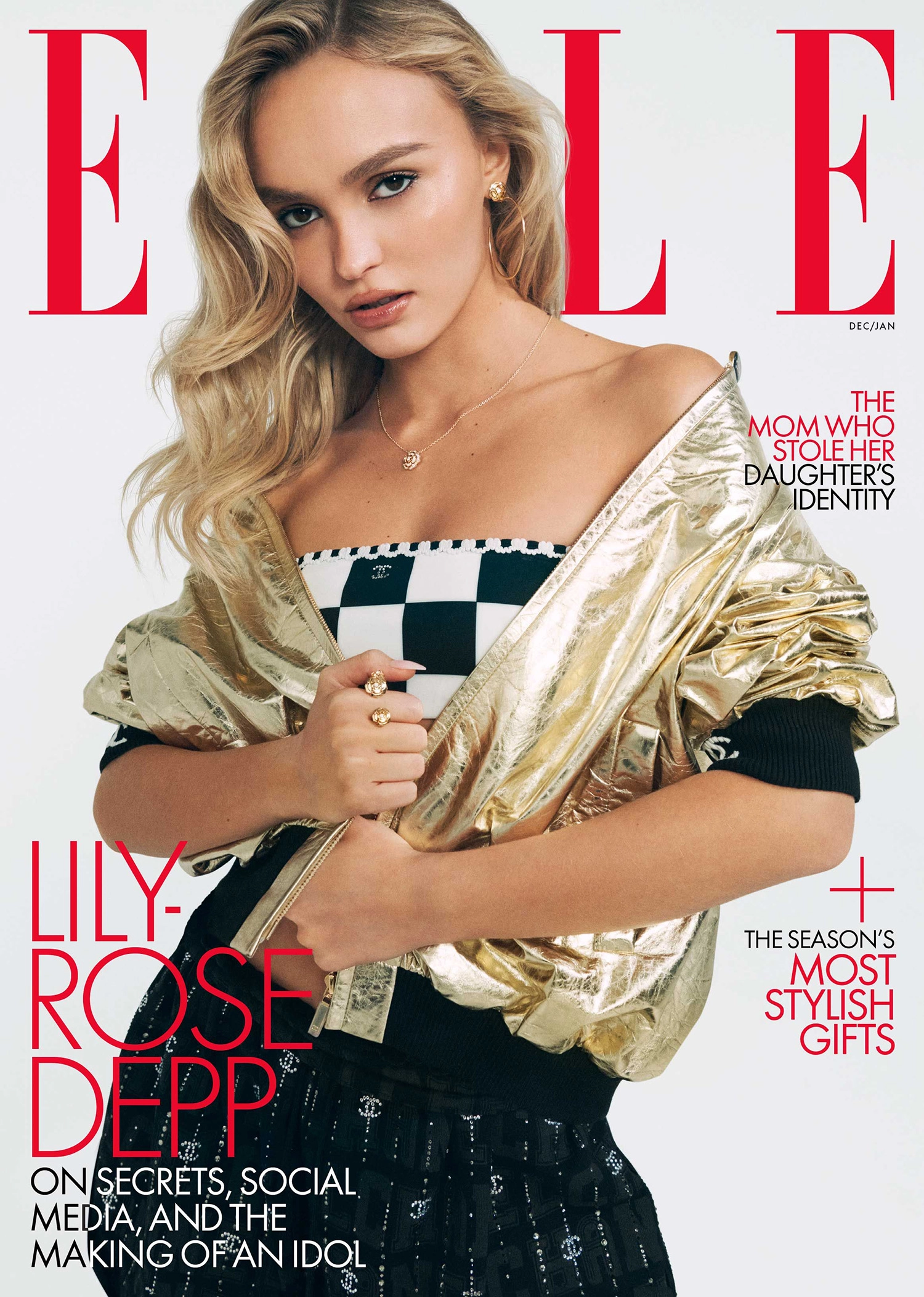 Lily-Rose Depp covers Elle US December 2022/January 2023 by Felix Cooper