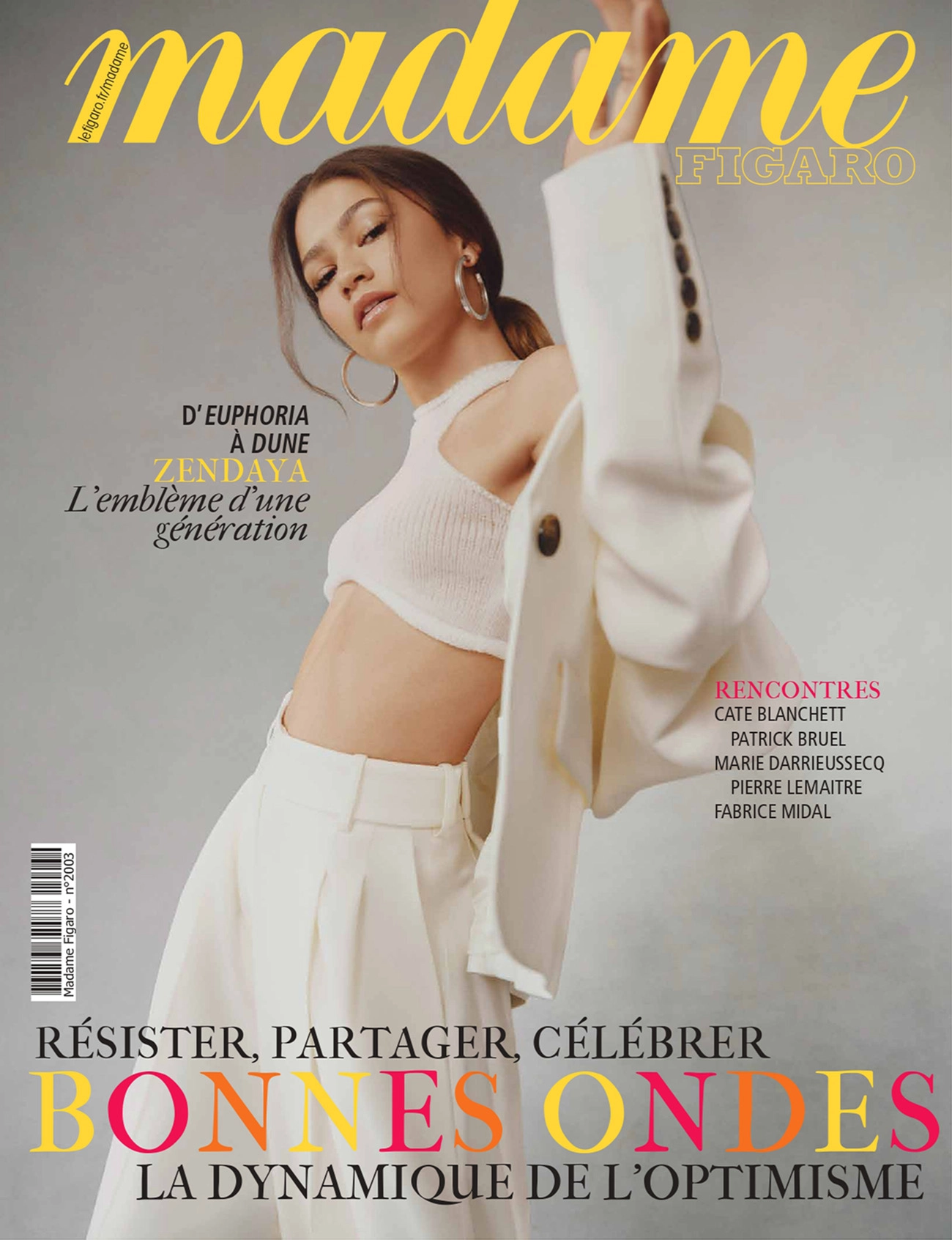 Zendaya covers Madame Figaro January 13th, 2023 by Micaiah Carter