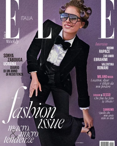 Altyn Simpson covers Elle Italia February 23rd, 2023 by Xavi Gordo