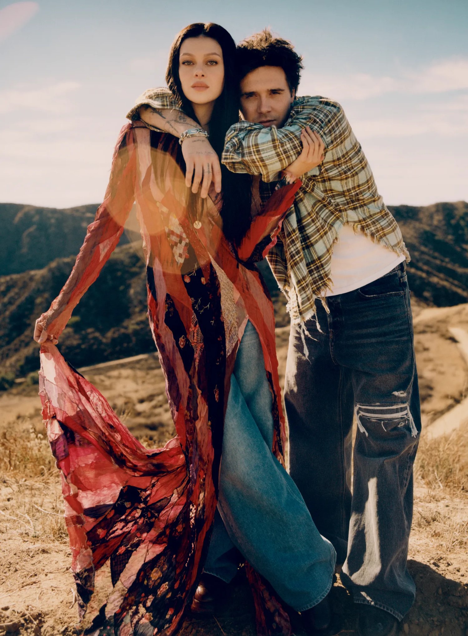 Brooklyn Beckham and Nicola Peltz Beckham by Dan Martensen for Vogue US Winter 2023