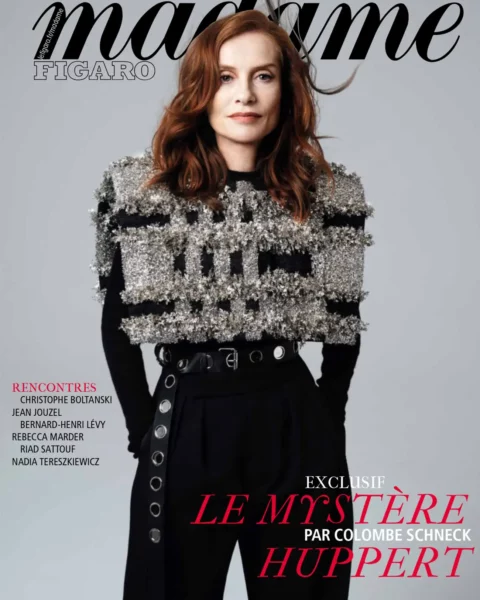 Isabelle Huppert covers Madame Figaro February 17th, 2023 by Dant Studio