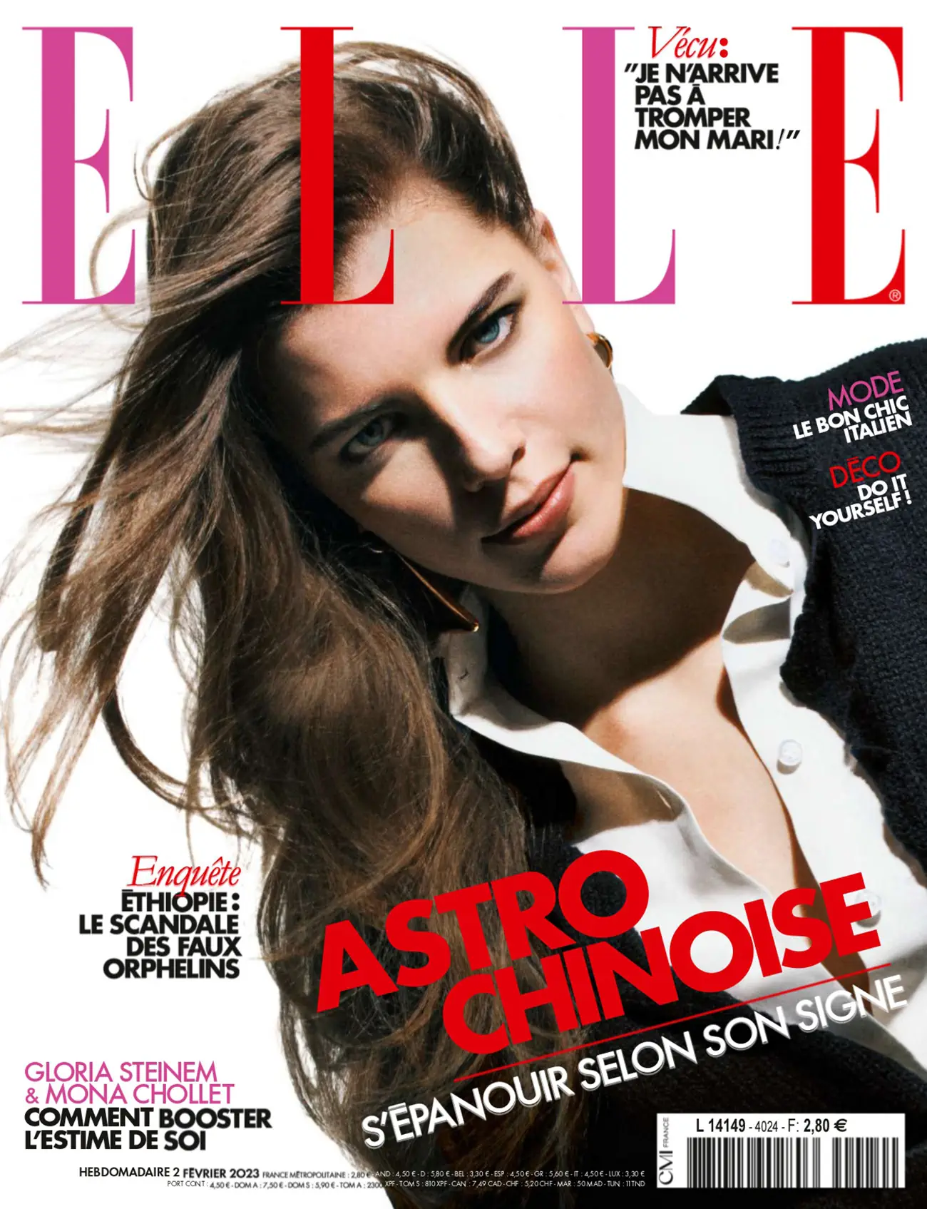 Mirthe Dijk covers Elle France February 2nd, 2023 by Tom Schirmacher