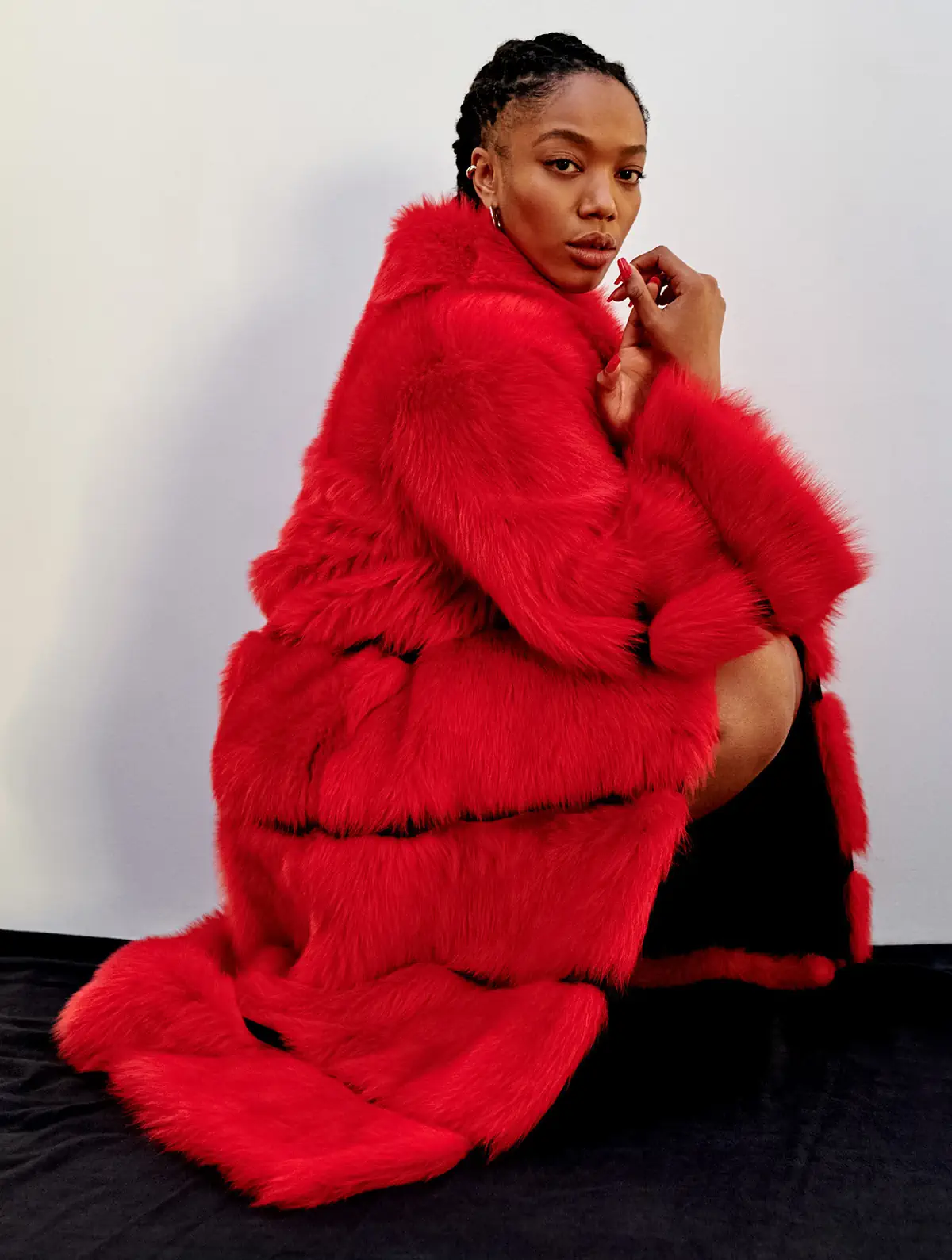Naomi Ackie by Ekua King for Elle UK February 2023