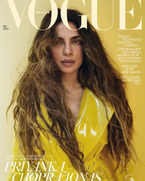 Priyanka Chopra Jonas covers British Vogue February 2023 by Zoë Ghertner