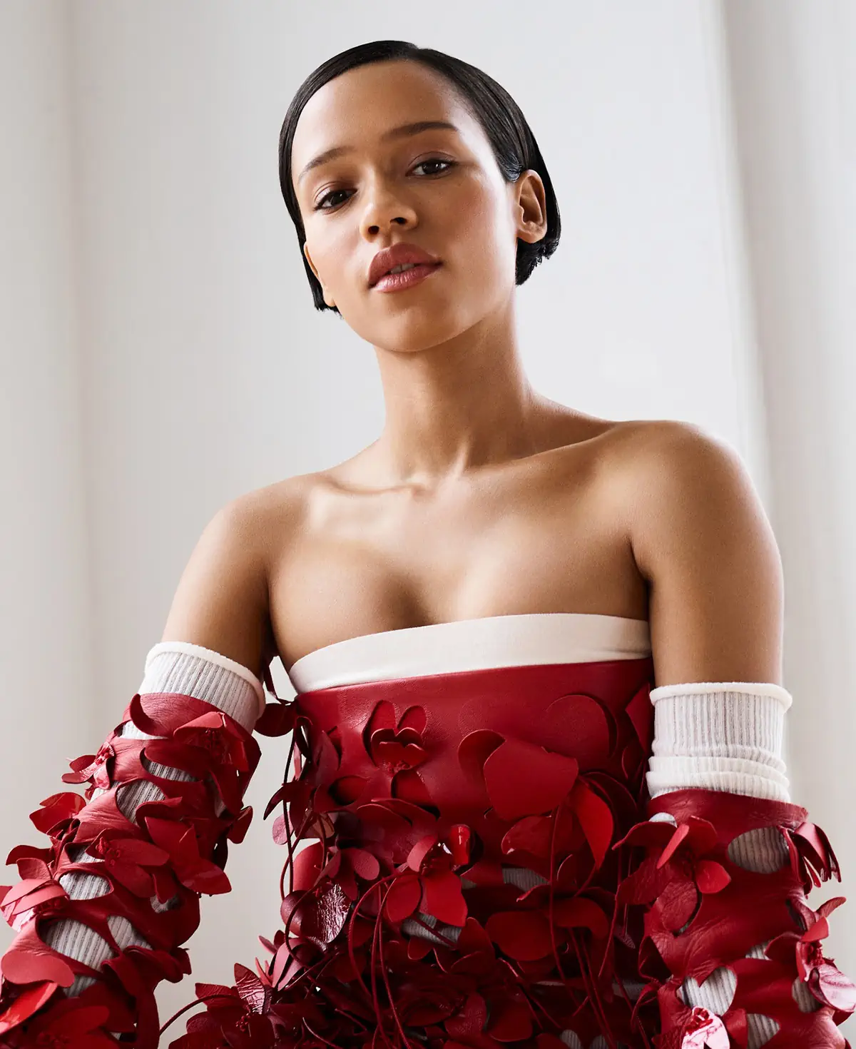 Taylor Russell covers Harper’s Bazaar US February 2023 by Amy Troost