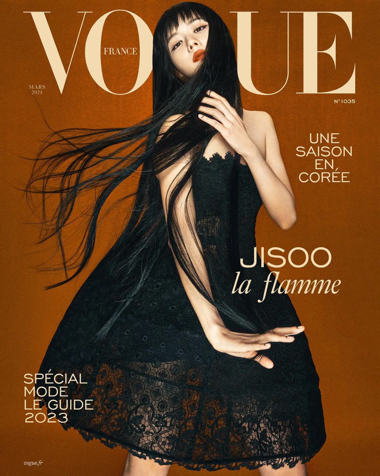 Blackpink’s Jisoo in Dior on Vogue France March 2023 by Hugo Comte