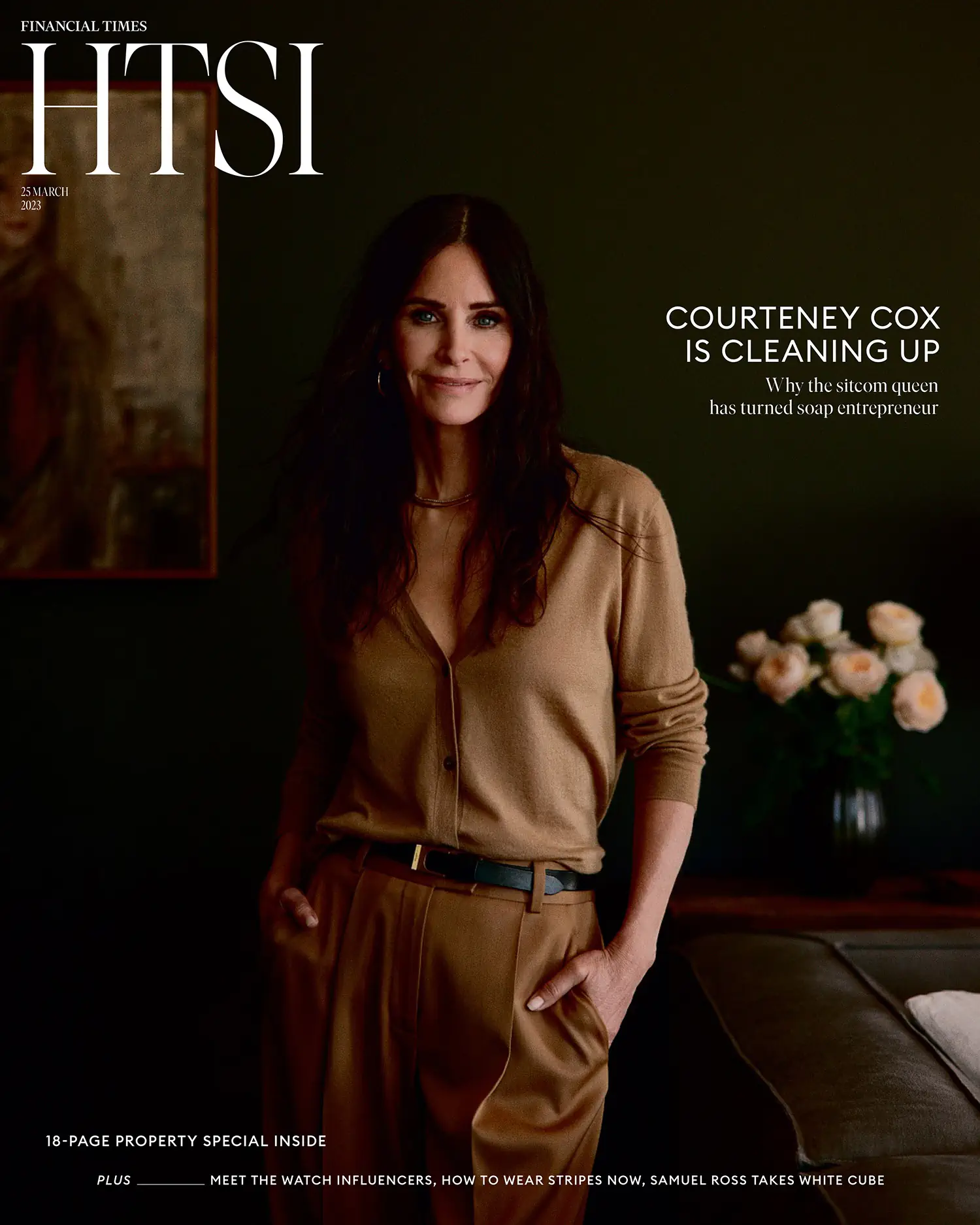 Courteney Cox covers How To Spend It March 25th, 2023 by Rich Stapleton
