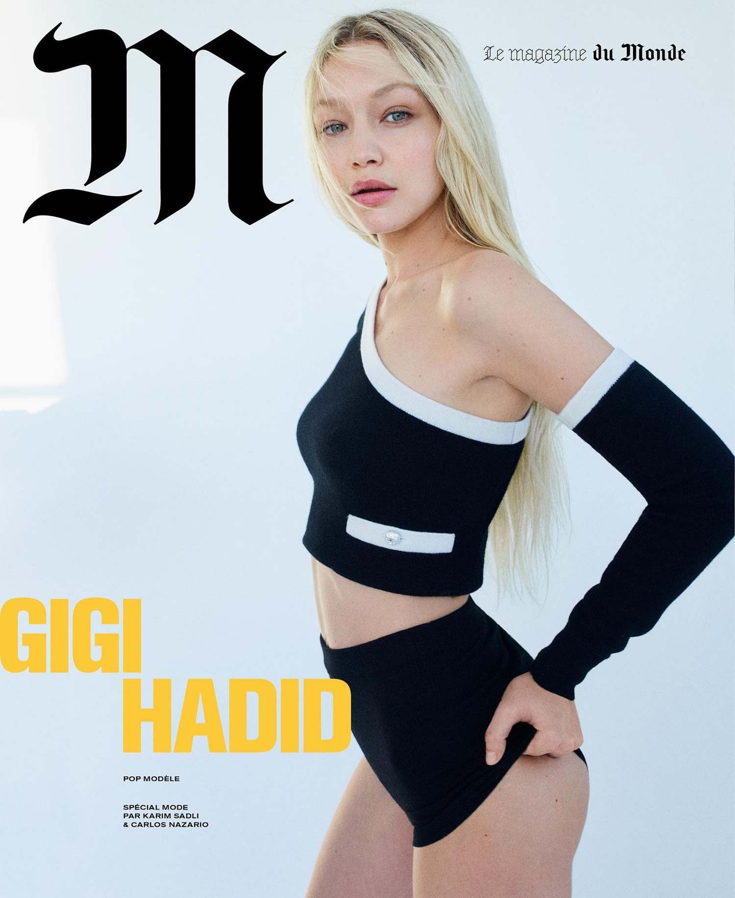 Gigi Hadid covers M Le magazine du Monde March 4th, 2023 by Karim Sadli
