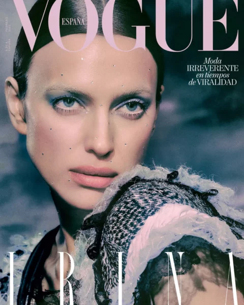 Irina Shayk covers Vogue Spain February 2023 by Elizaveta Porodina