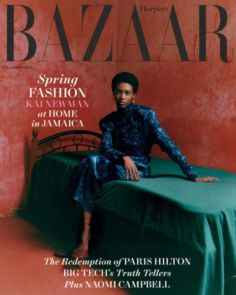 Kai Newman covers Harper’s Bazaar US March 2023 by Philip-Daniel Ducasse