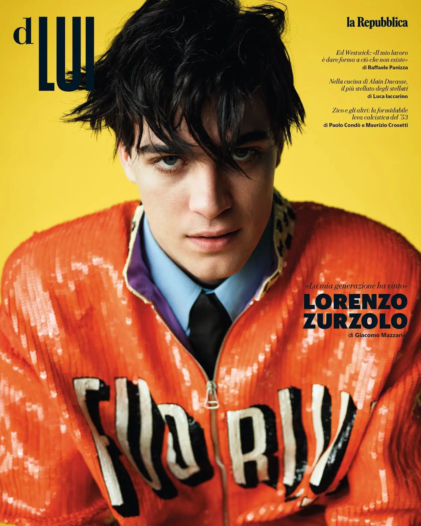 Lorenzo Zurzolo in Gucci on D Lui la Repubblica February 25th, 2023 by Johan Sandberg