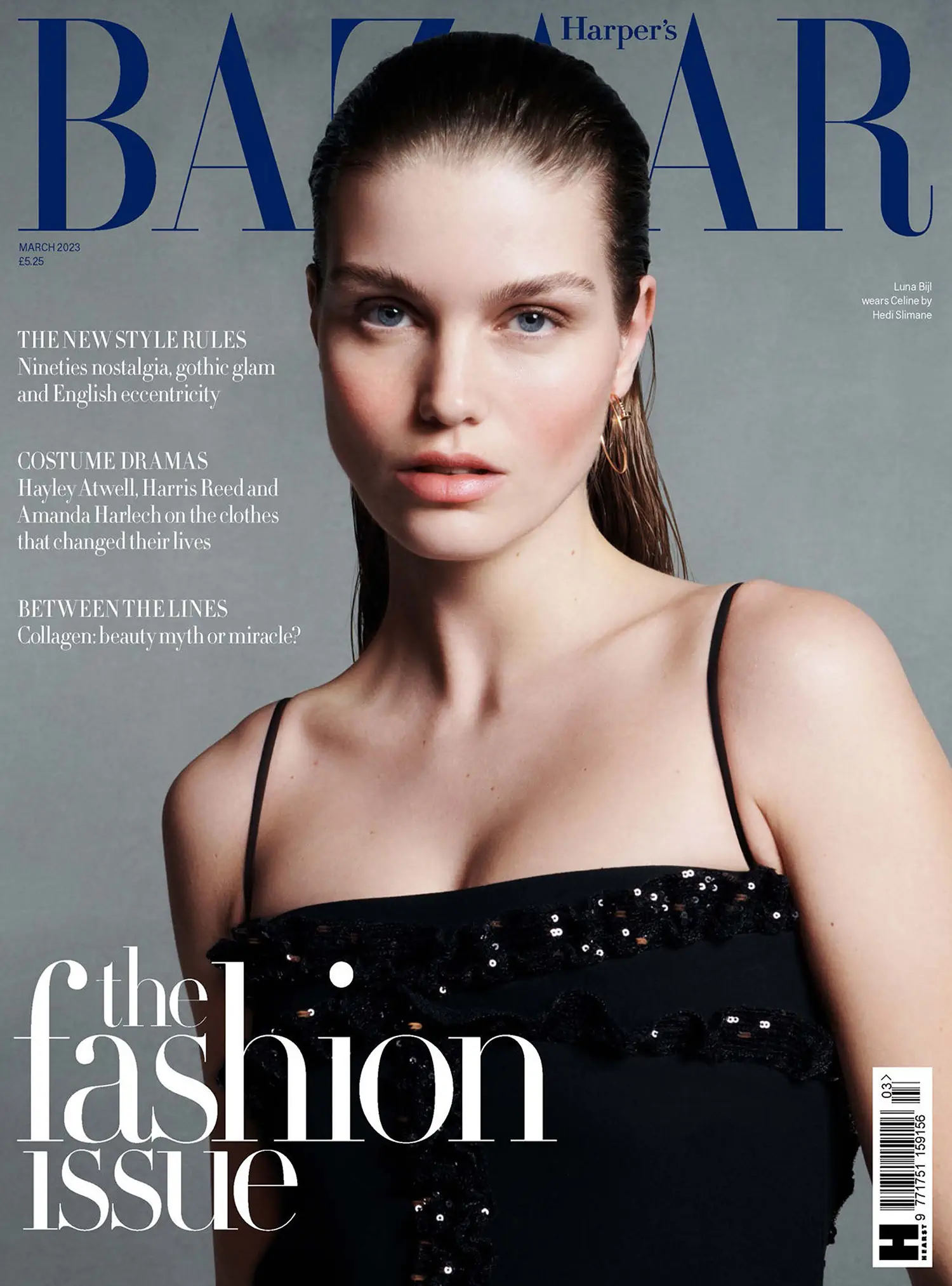 Luna Bijl covers Harper’s Bazaar UK March 2023 by Betina du Toit