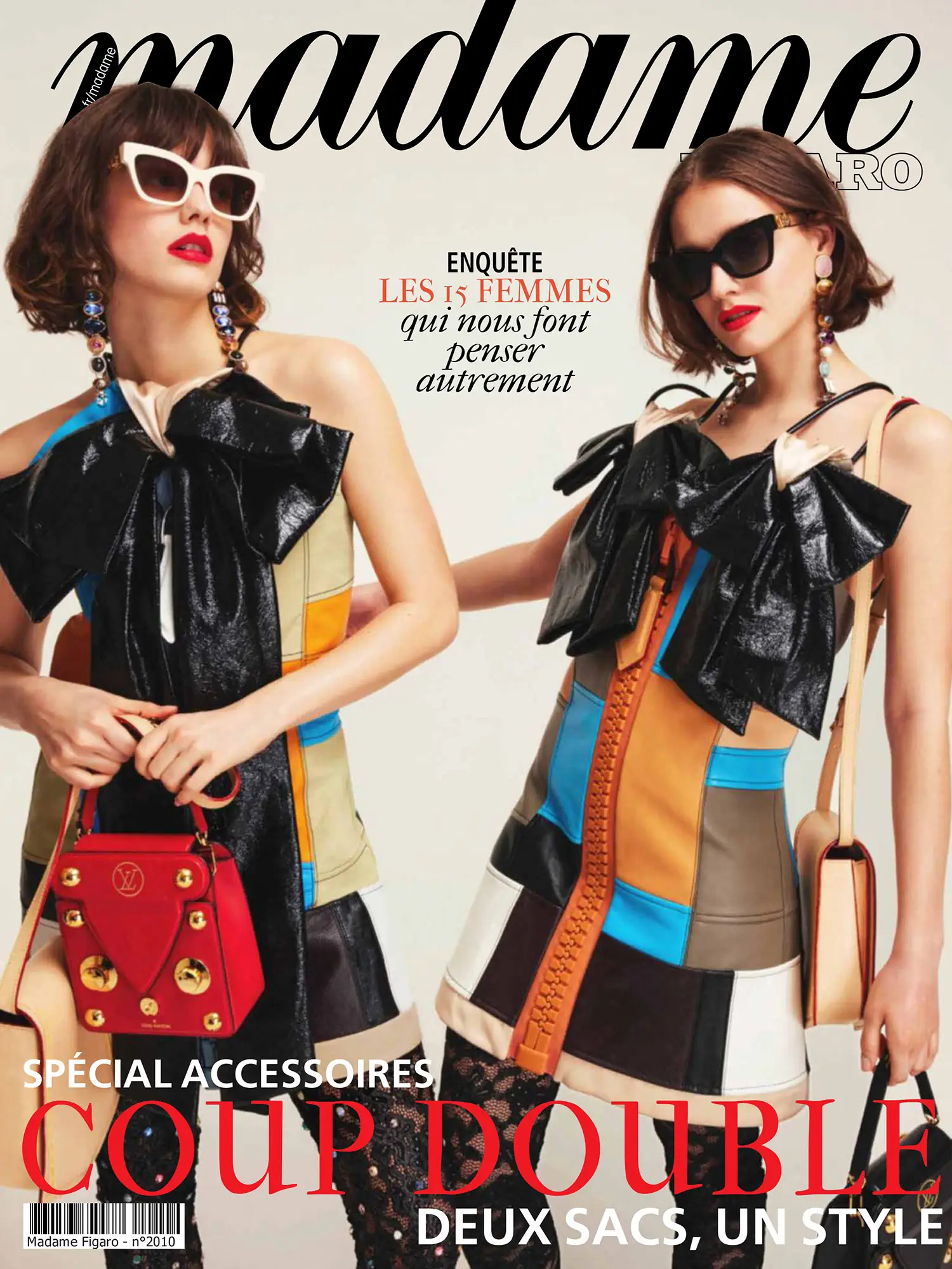 Margaux and Tess van Kommer cover Madame Figaro March 3rd, 2023 by Max Vigato