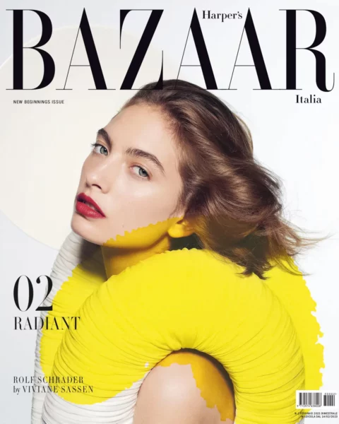 Rolf Schrader covers Harper’s Bazaar Italia February March 2023 by Viviane Sassen