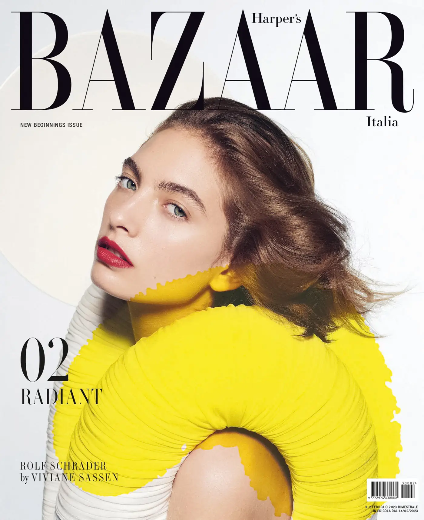 Rolf Schrader covers Harper’s Bazaar Italia February March 2023 by Viviane Sassen