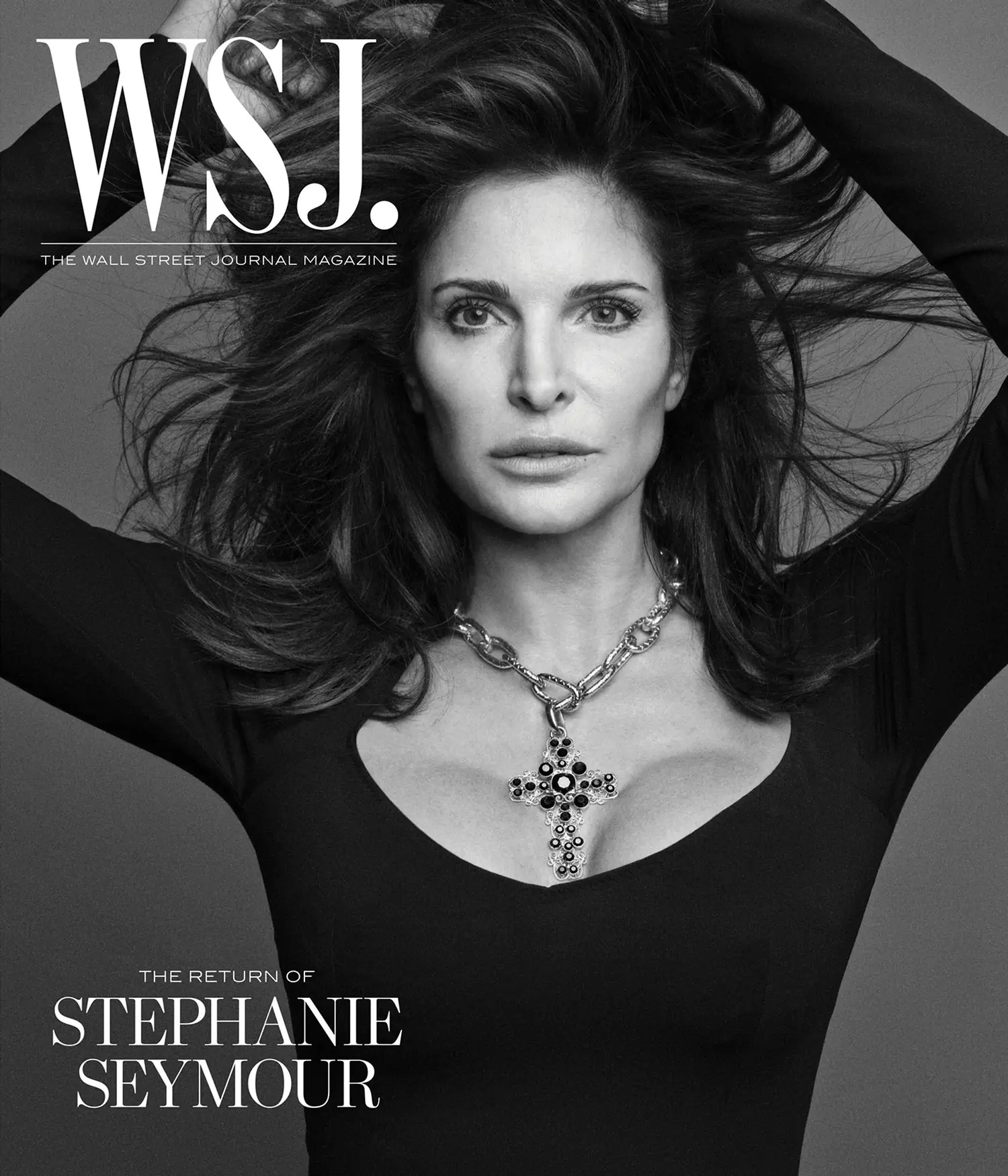 Stephanie Seymour covers WSJ. Magazine Spring 2023 by Daniel Jackson