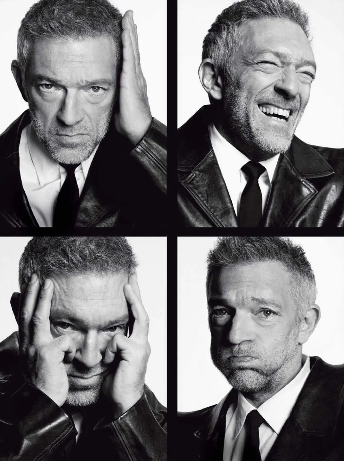 Vincent Cassel in Prada on Vanity Fair Italia March 22nd, 2023 by Luigi & Iango