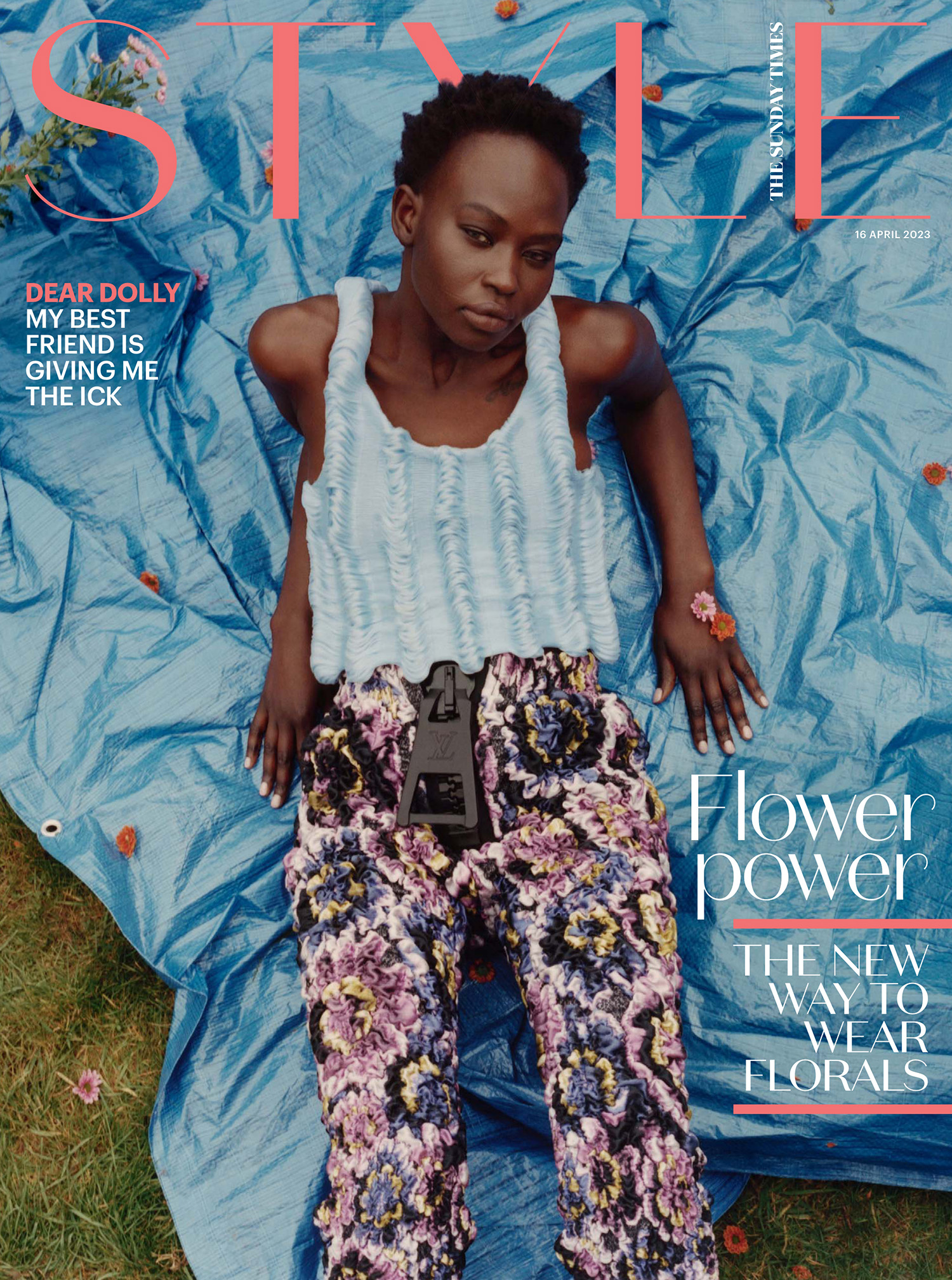 Aweng Ade-Chuol covers The Sunday Times Style April 16th, 2023 by Cornelius Käss