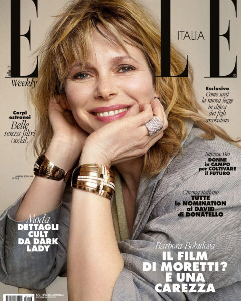 Barbora Bobulova cover Elle Italia April 6th, 2023 by Xavi Gordo