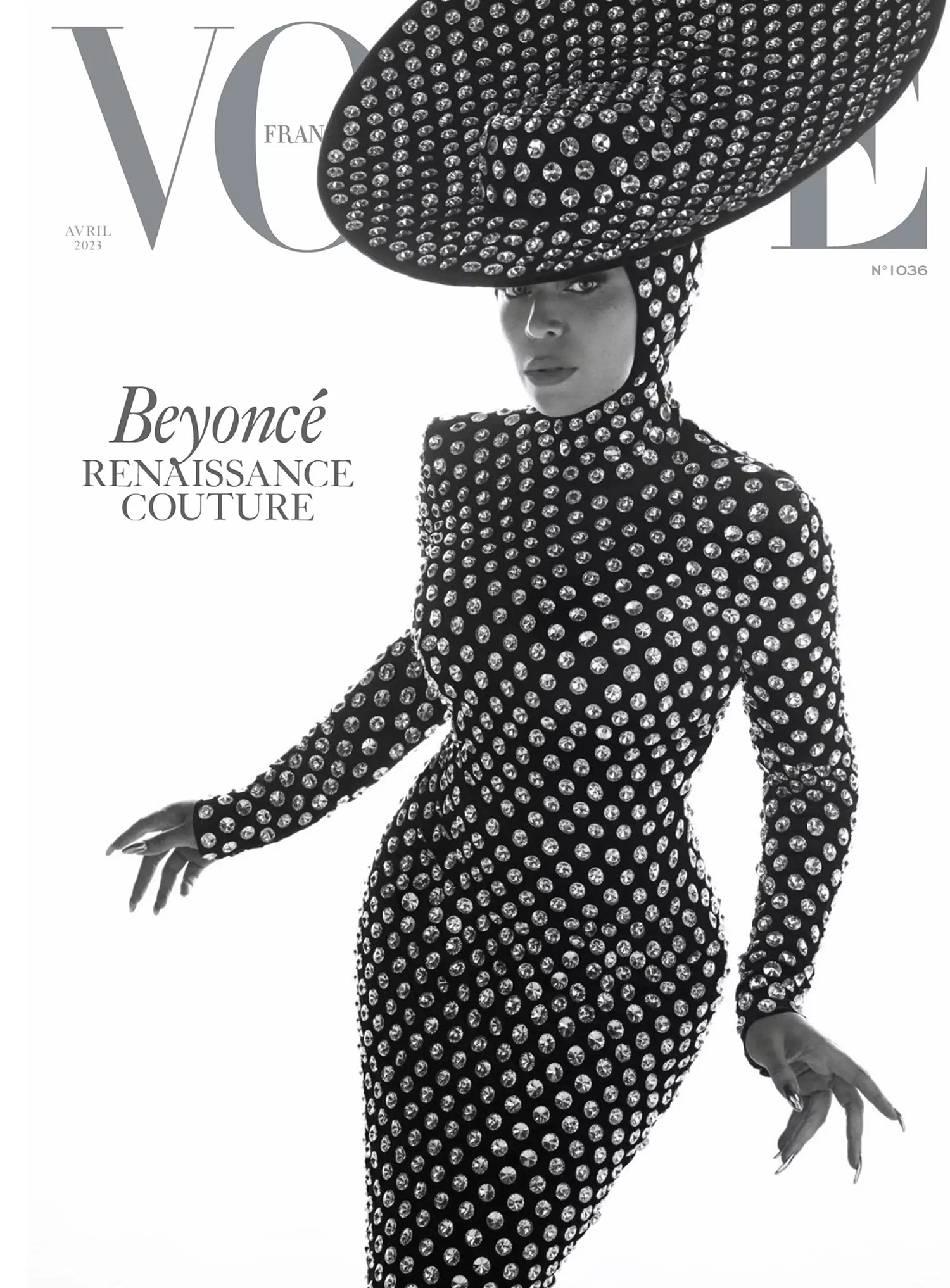 Beyoncé in Balmain Haute Couture on Vogue France April 2023 by Louie Banks