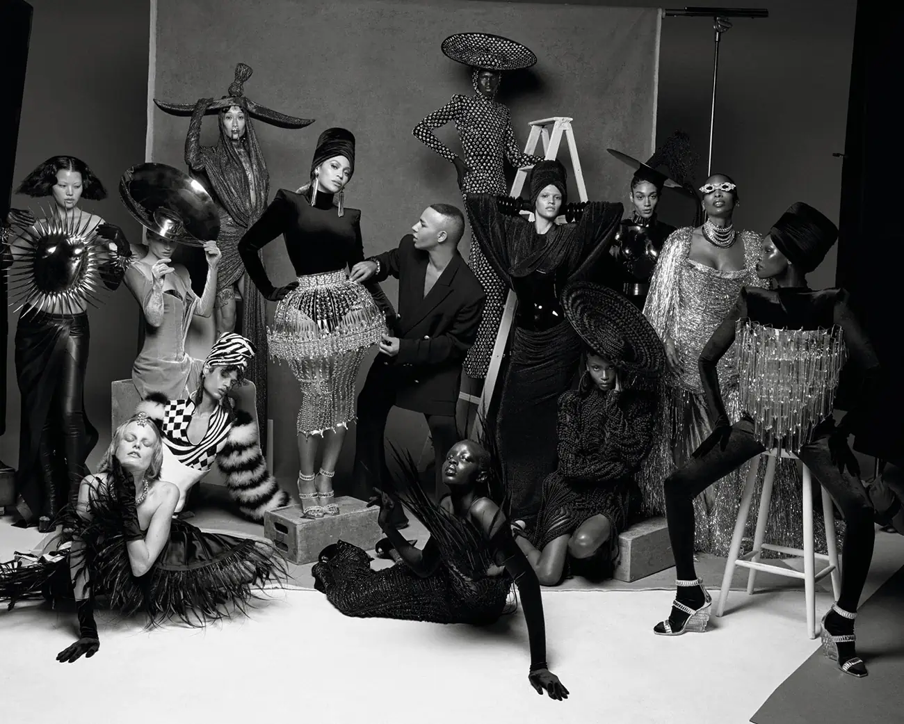 Beyoncé in Balmain Haute Couture on Vogue France April 2023 by Louie Banks