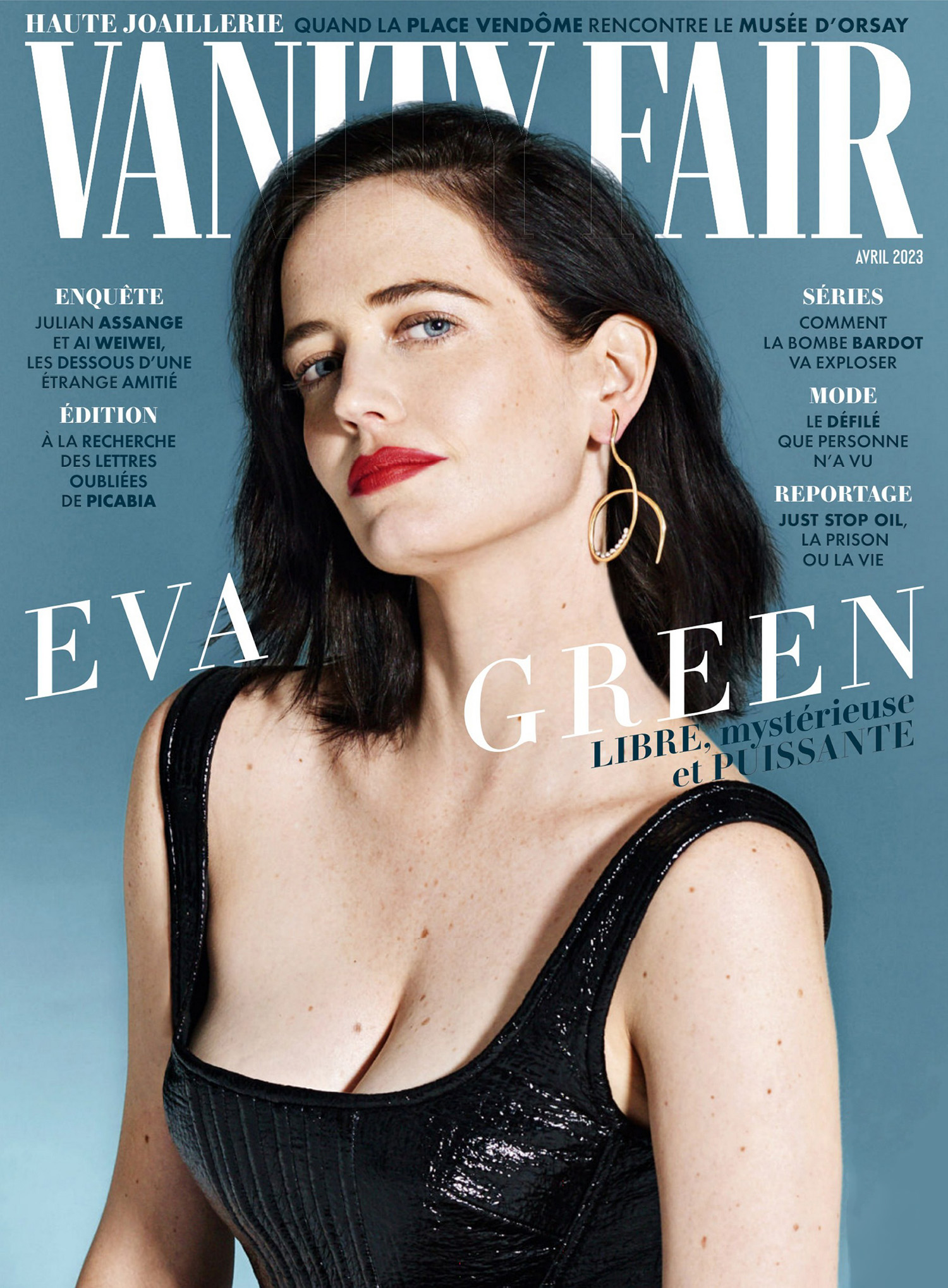 Eva Green covers Vanity Fair France April 2023 by Driu Crilly & Tiago Martel