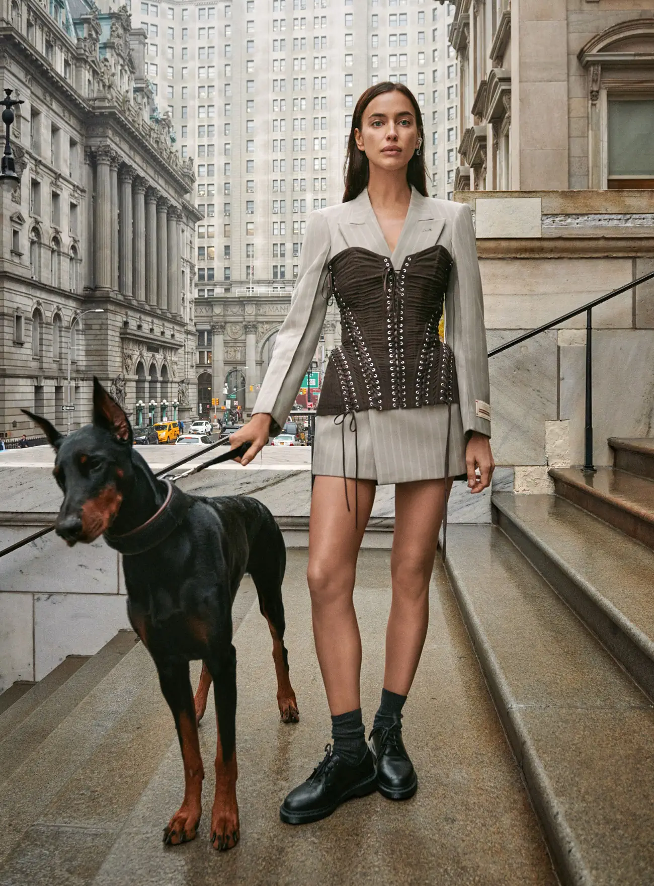 Irina Shayk by Cass Bird for Vogue Global April 2023