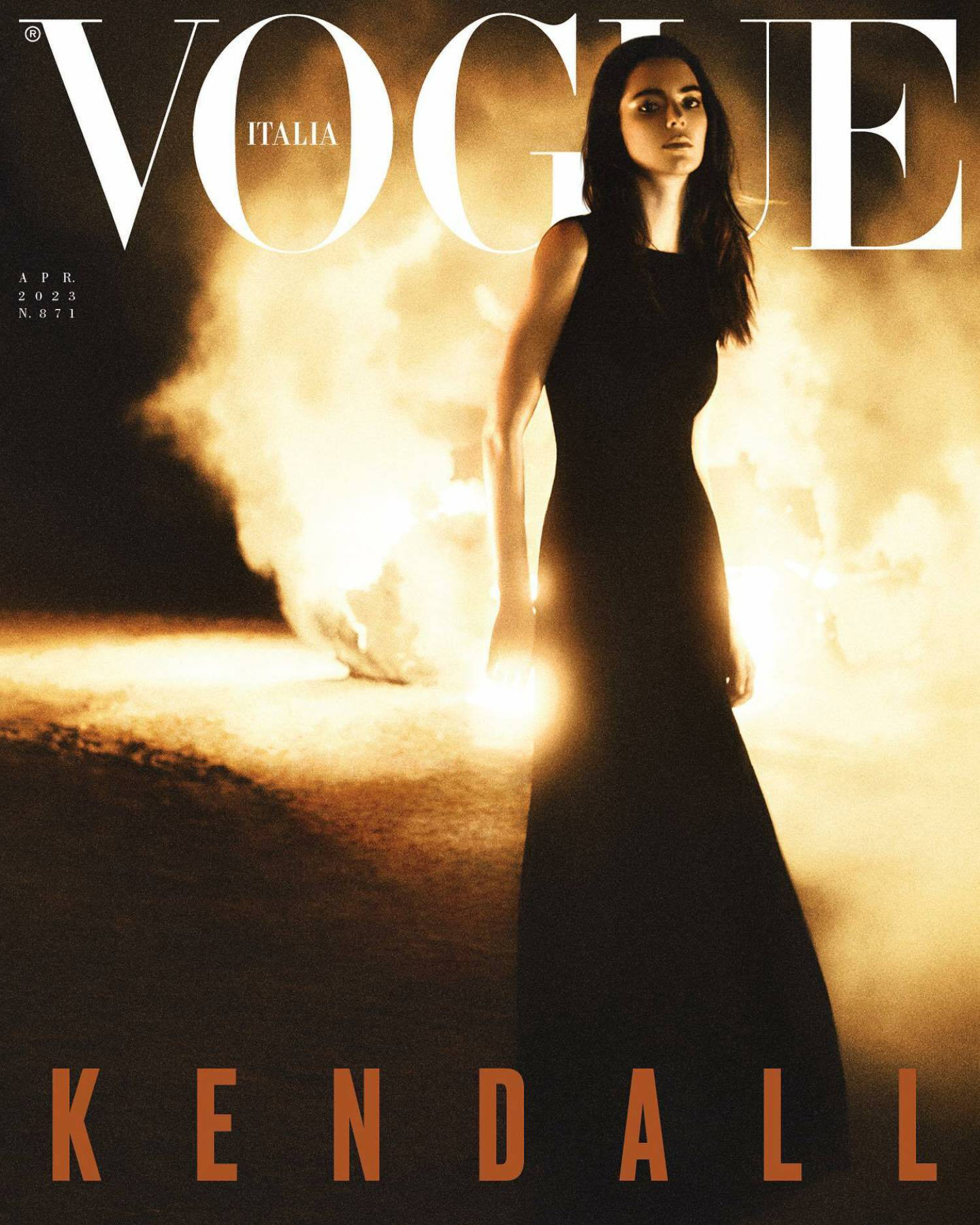 Kendall Jenner covers Vogue Italia April 2023 by Robin Galiegue
