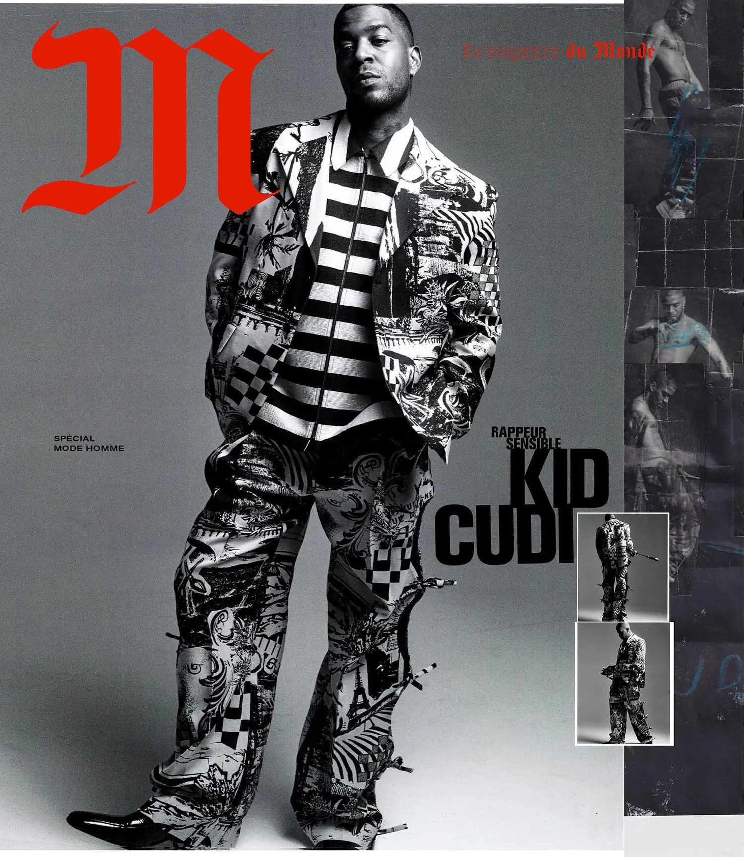 Kid Cudi covers M Le magazine du Monde April 8th, 2023 by Emily Lipson