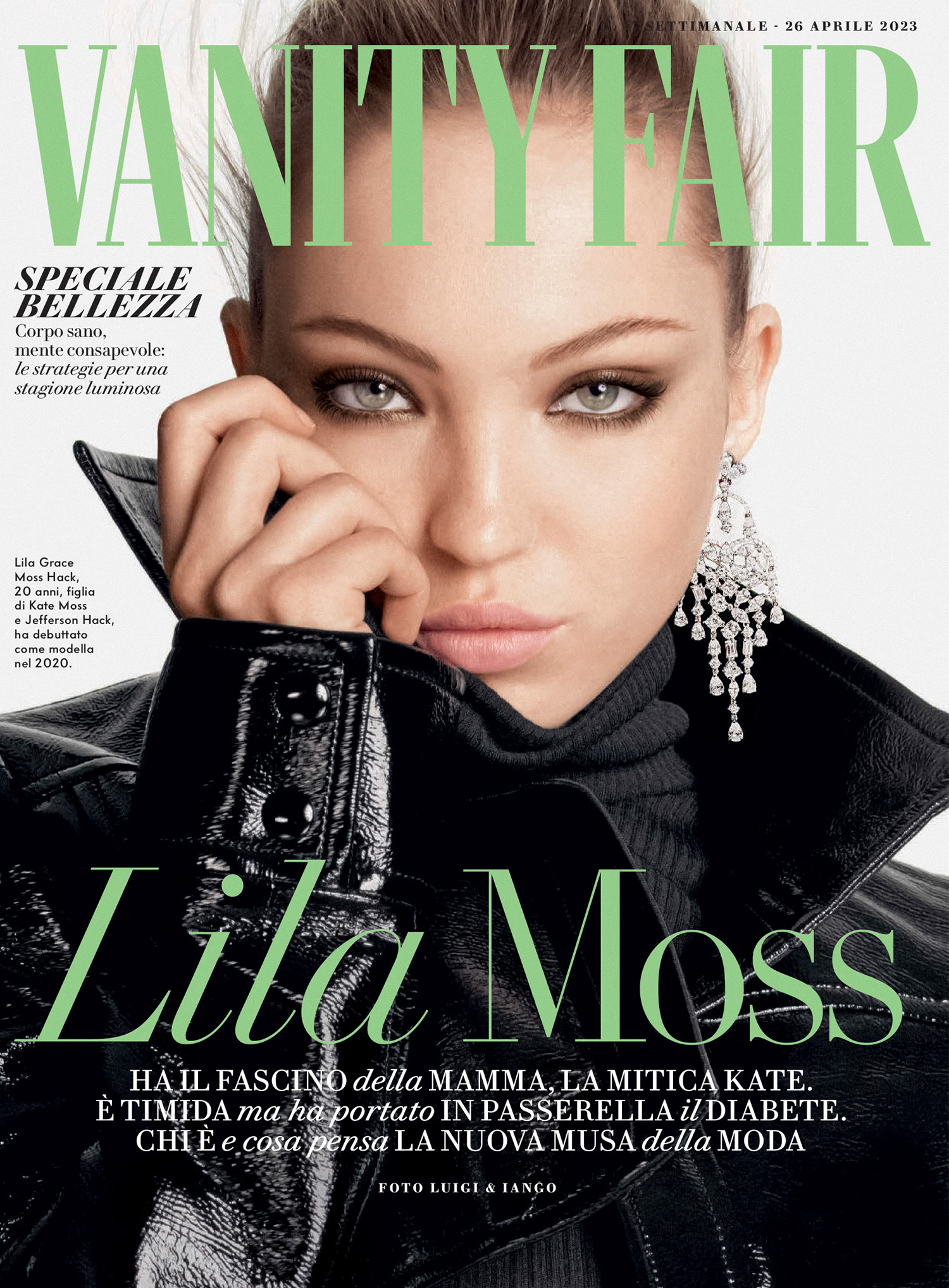 Lila Moss covers Vanity Fair Italia April 19th, 2023 by Luigi & Iango