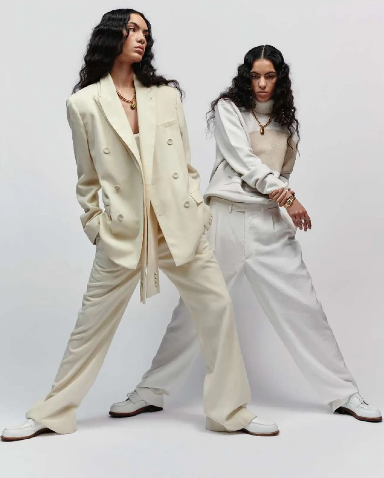 Sadhbh and Cadhla O’Reilly by Ekua King for Elle France April 13th, 2023