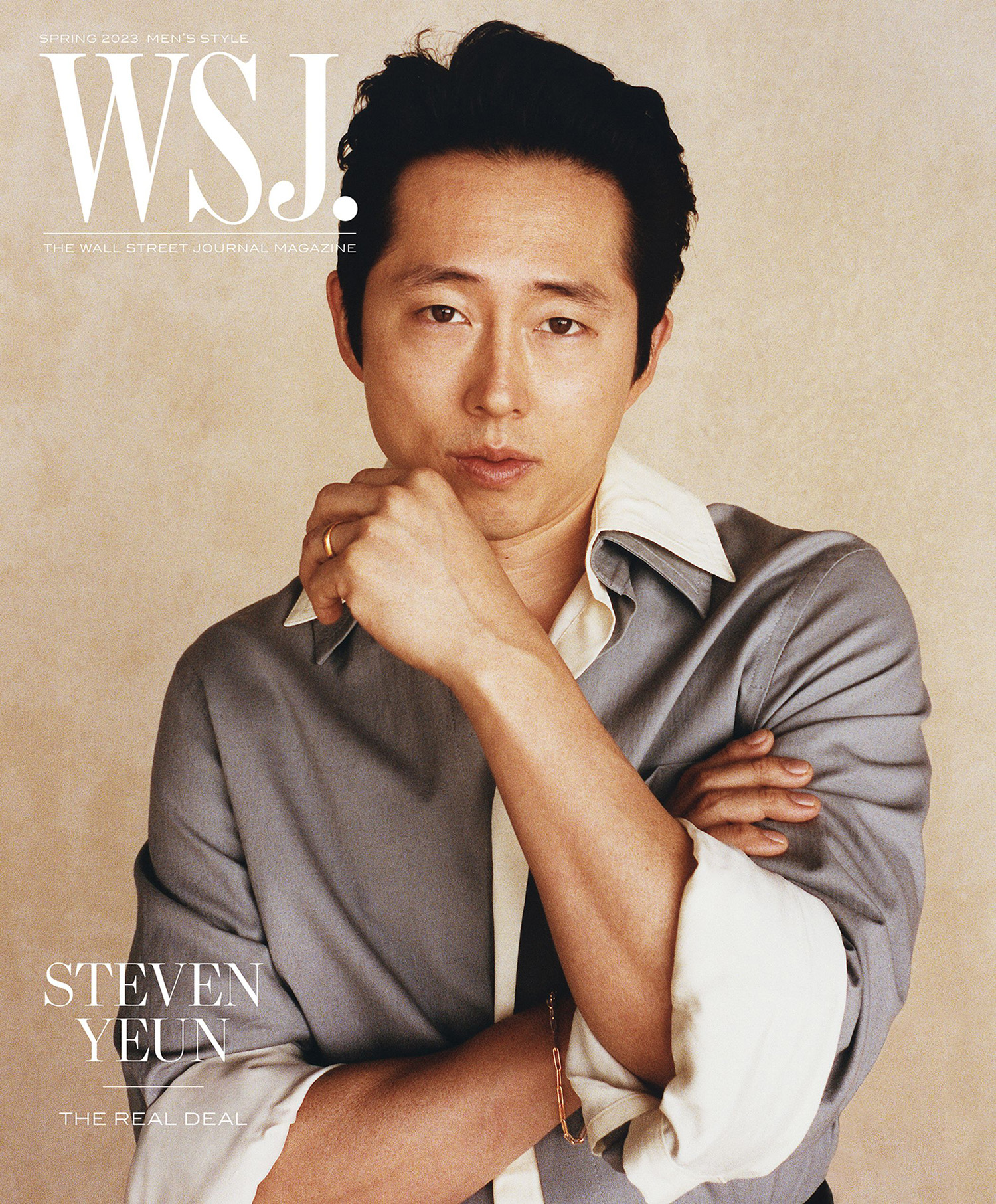 Steven Yeun covers WSJ. Magazine Spring 2023 Men’s Style by Yoshiyuki Matsumura