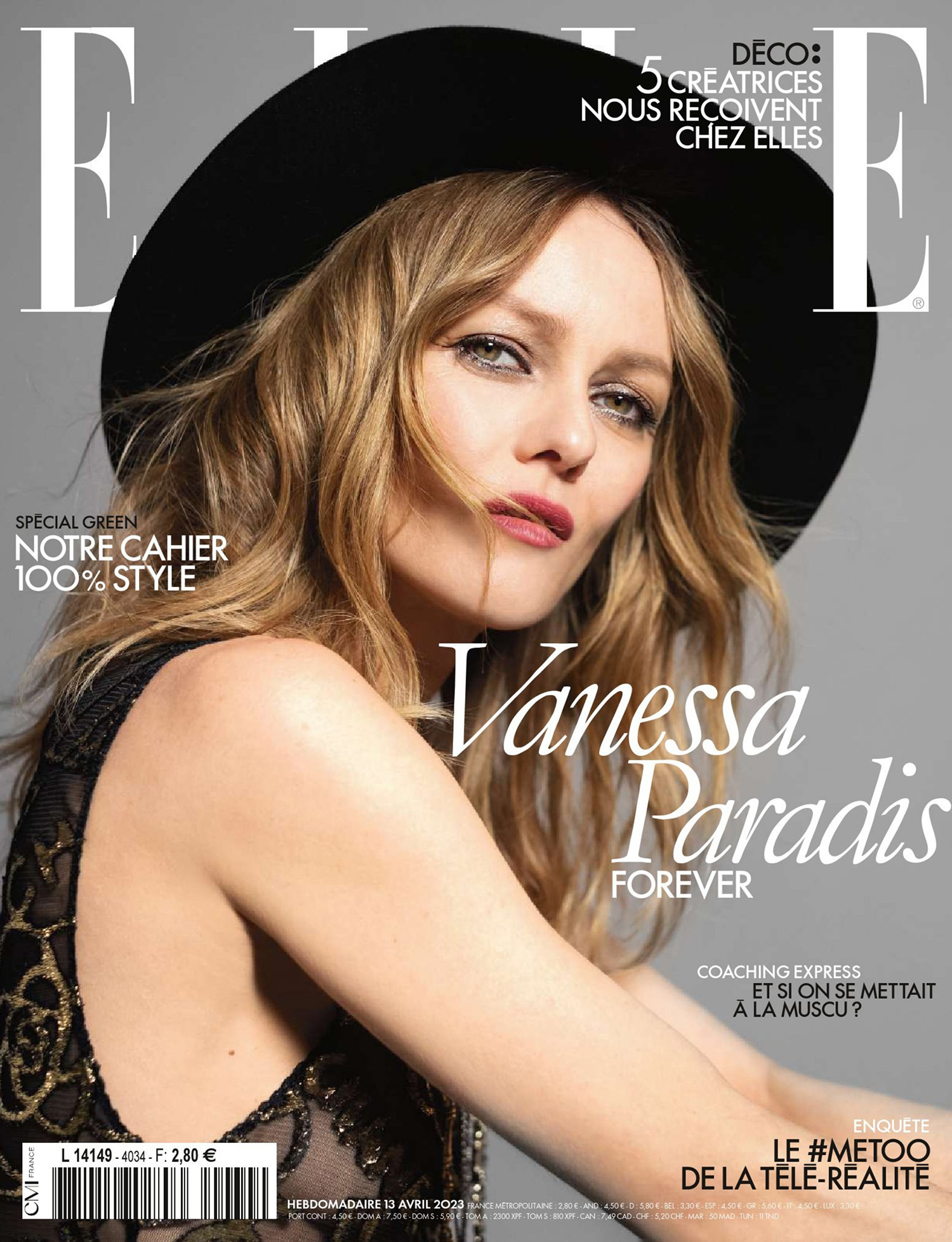 Vanessa Paradis covers Elle France April 13th, 2023 by Mathieu Cesar