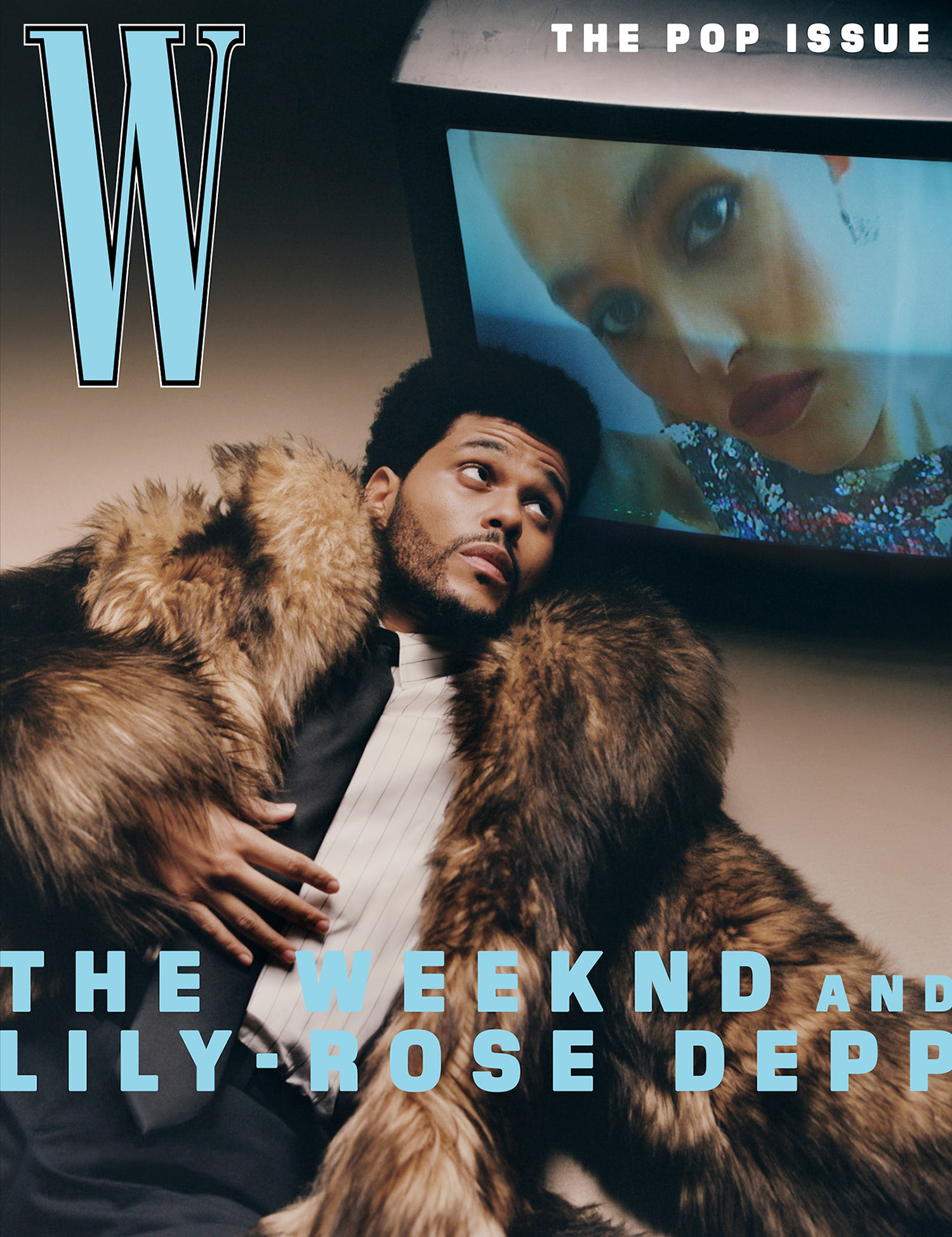 Abel Tesfaye and Lily-Rose Depp cover W Magazine Volume 3 2023 by Tyler Mitchell