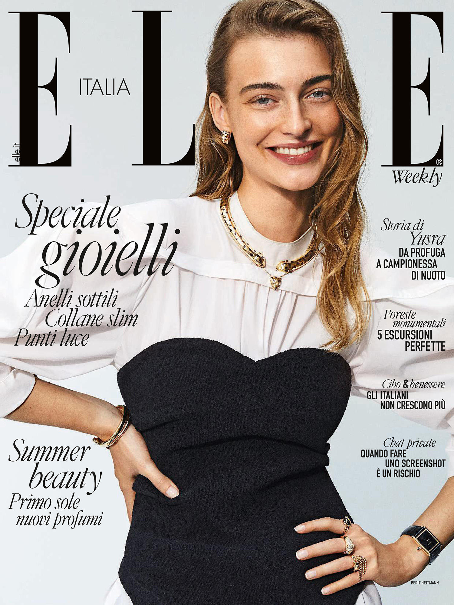 Berit Heitmann covers Elle Italia May 25th, 2023 by Adriano Russo