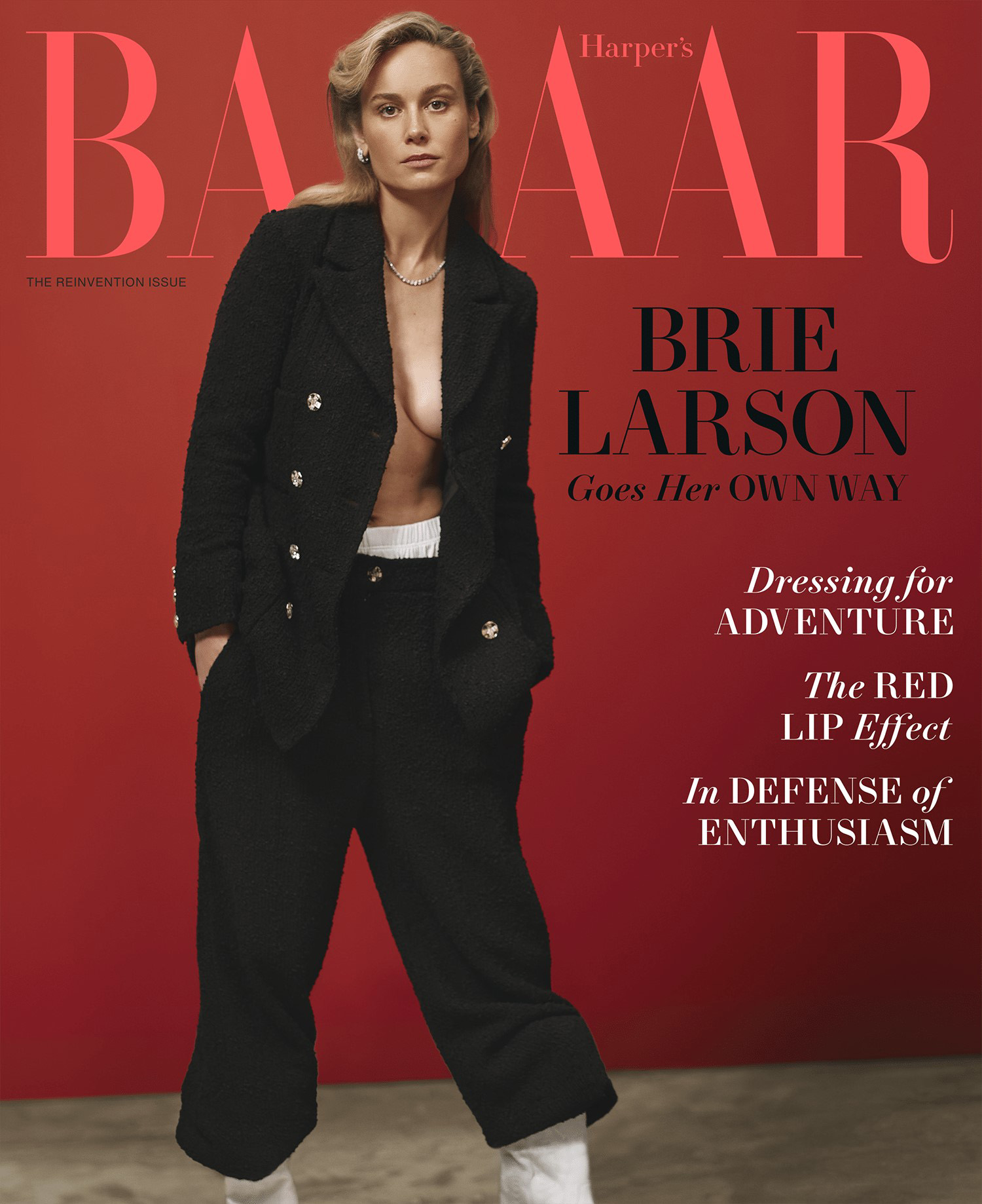Brie Larson covers Harper’s Bazaar US April 2023 by Collier Schorr