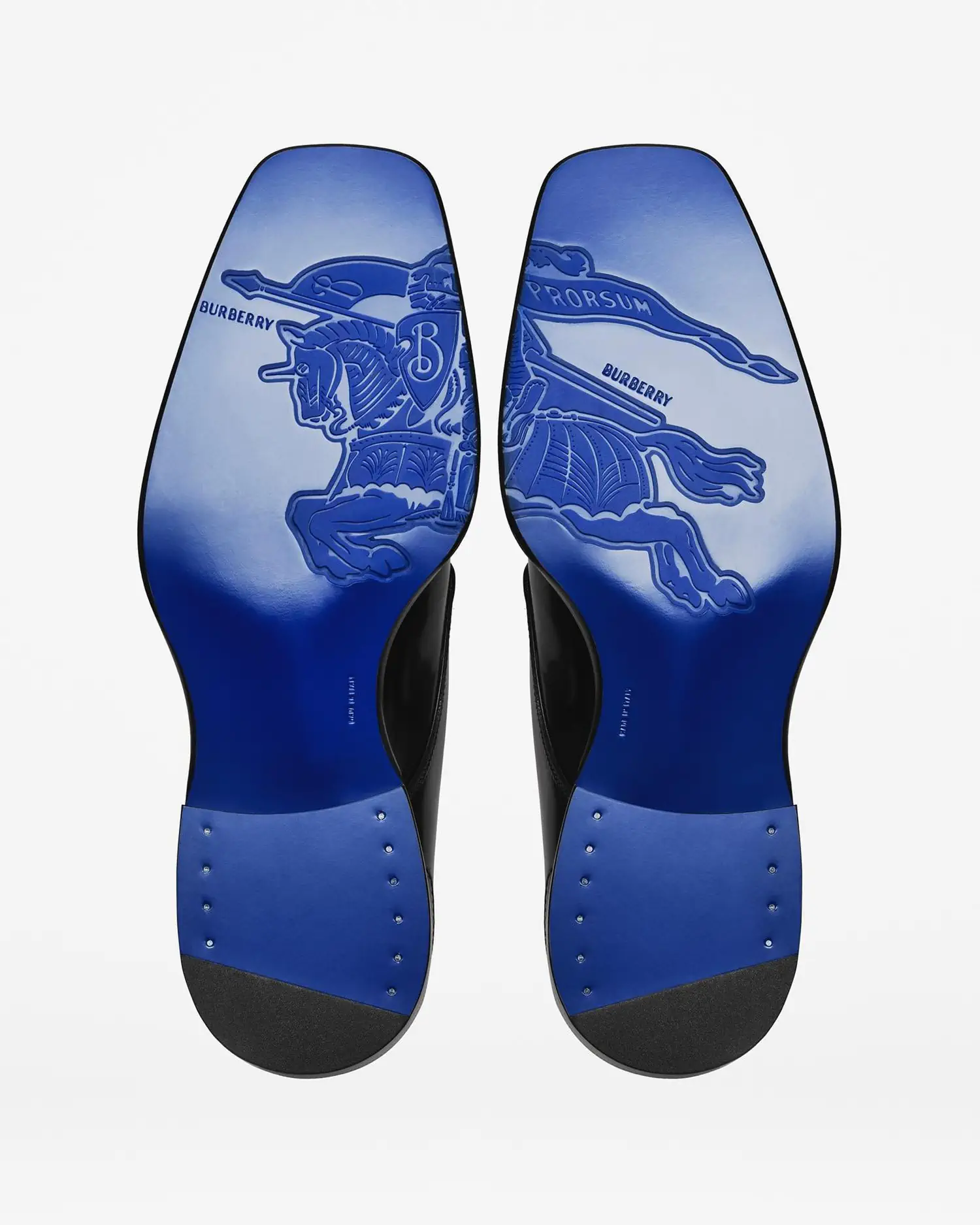 Burberry Footwear Fall/Winter 2023 showcases Daniel Lee's bold blue branding