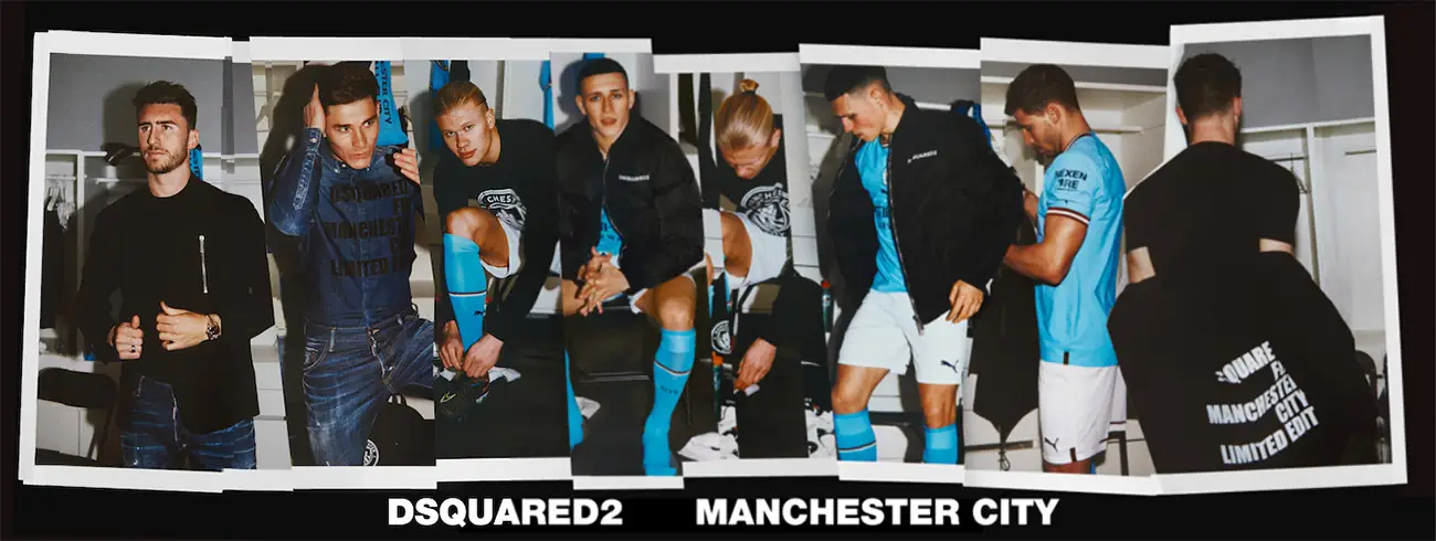 Dsquared2 x Manchester City unveils collaborative capsule collection