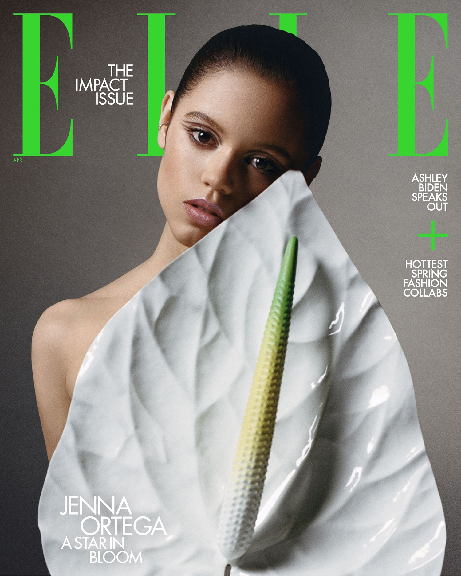 Jenna Ortega covers Elle US April 2023 by Felix Cooper