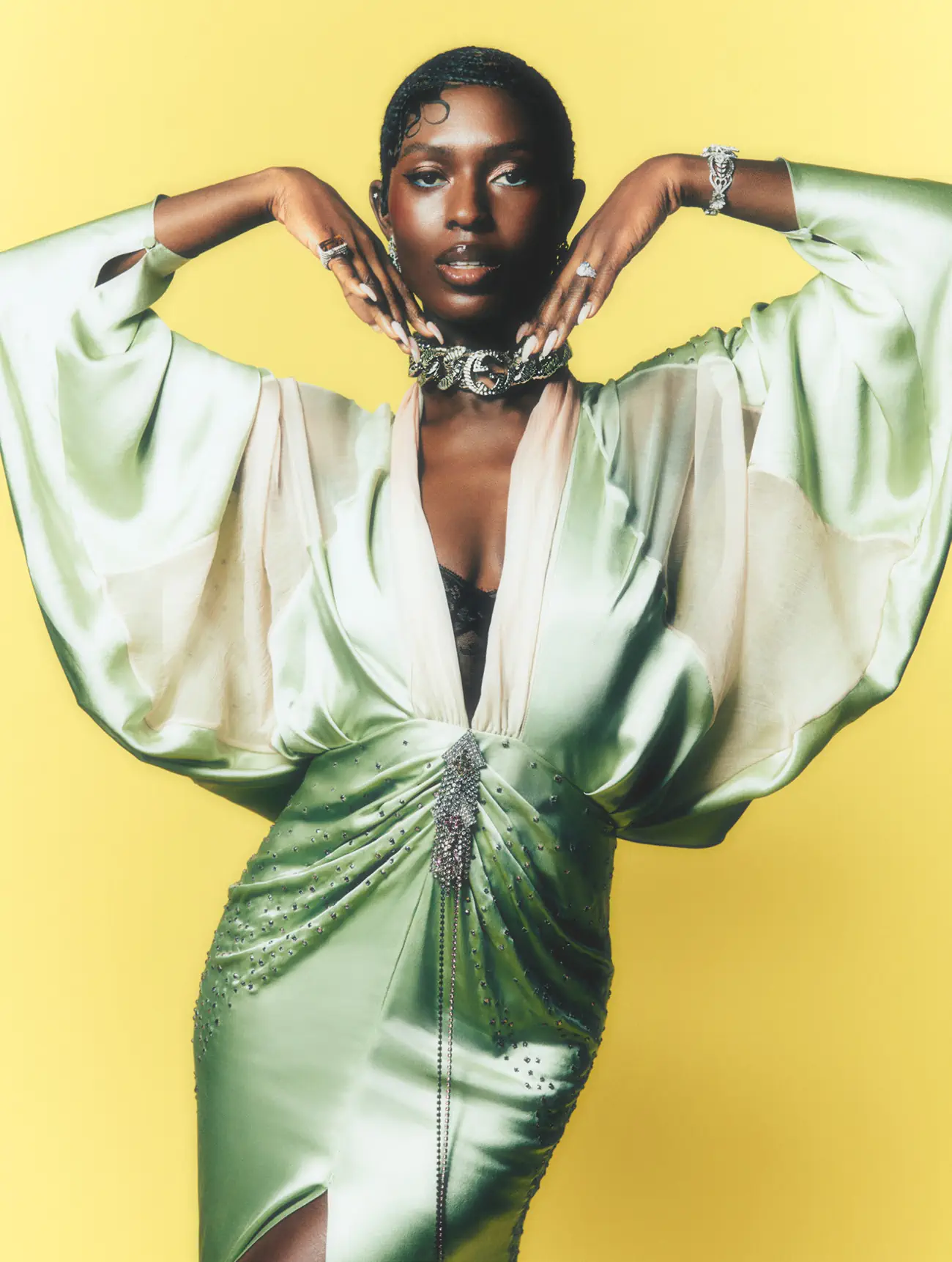 Jodie Turner-Smith covers Elle UK May 2023 by Petros