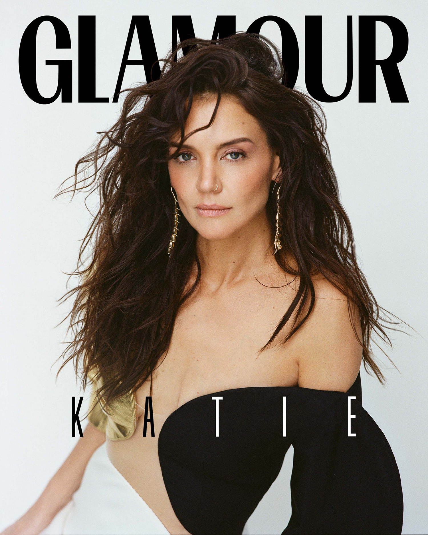Katie Holmes covers Glamour US April 2023 by Christine Hahn