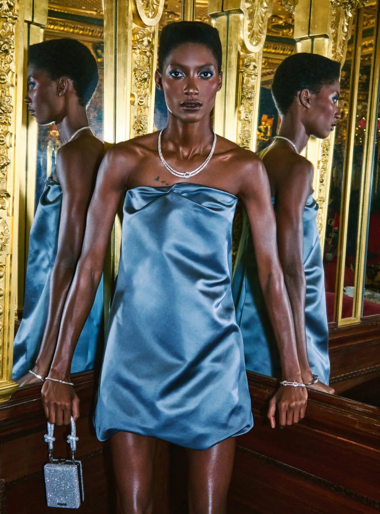 Mame Thiane Camara by Jem Mitchell for Harper’s Bazaar UK April 2023