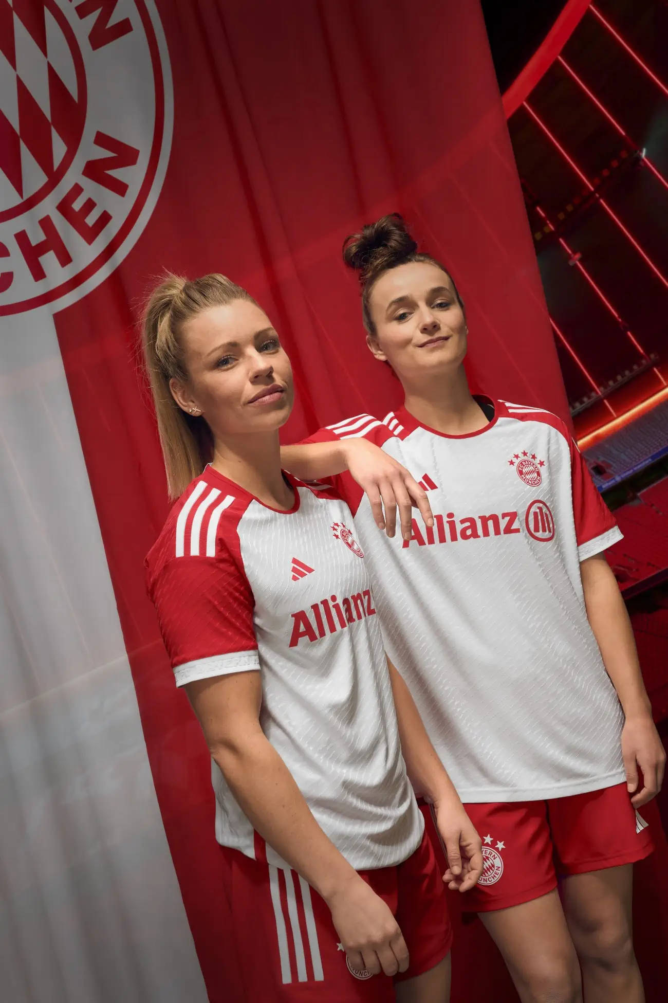 adidas x FC Bayern München, an ode to iconic red and white in the 2023-24 home jersey