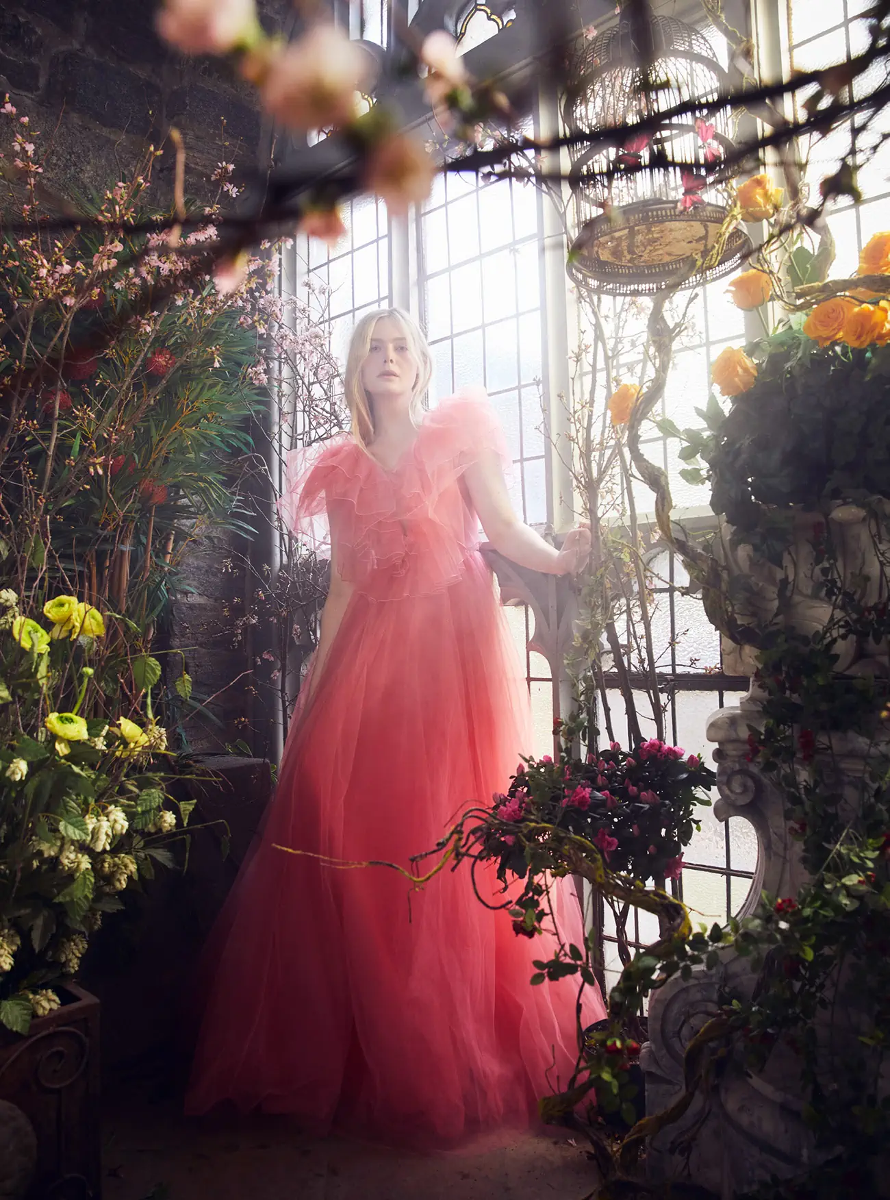Elle Fanning covers Harper’s Bazaar UK May 2023 by Alexi Lubomirski