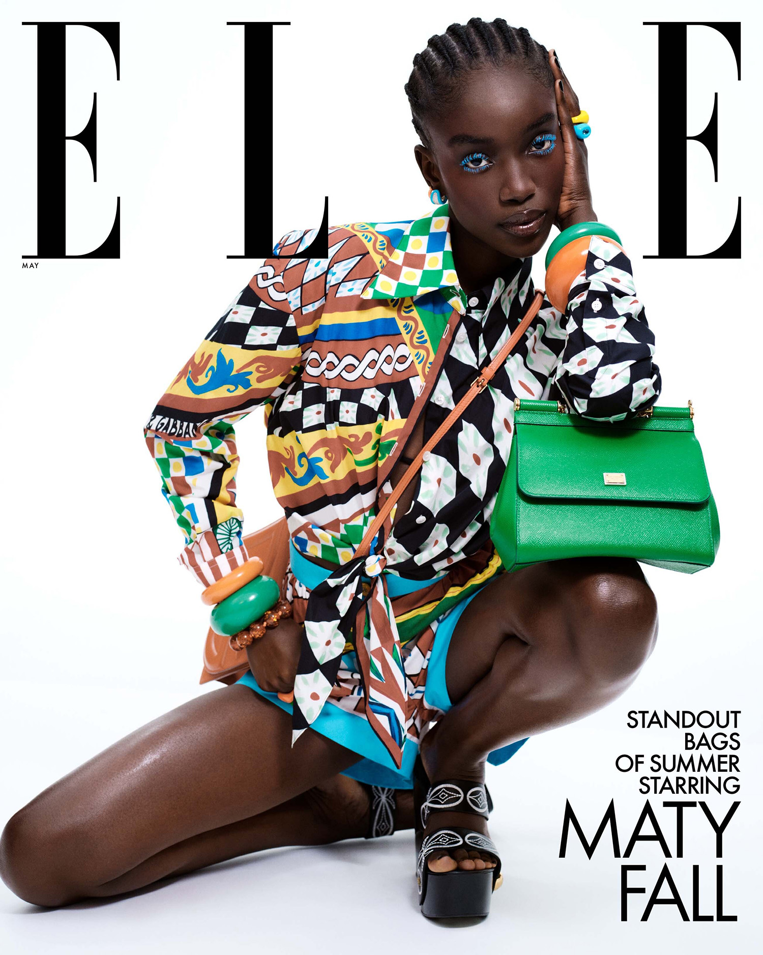 Maty Fall covers Elle US May 2023 Digital Edition by Sharif Hamza