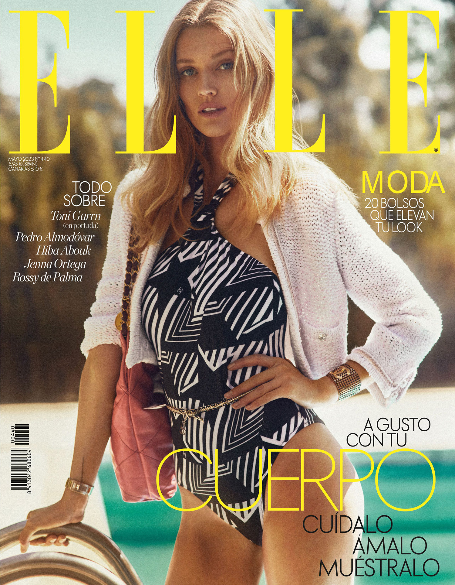 Toni Garrn covers Elle Spain May 2023 by Xavi Gordo