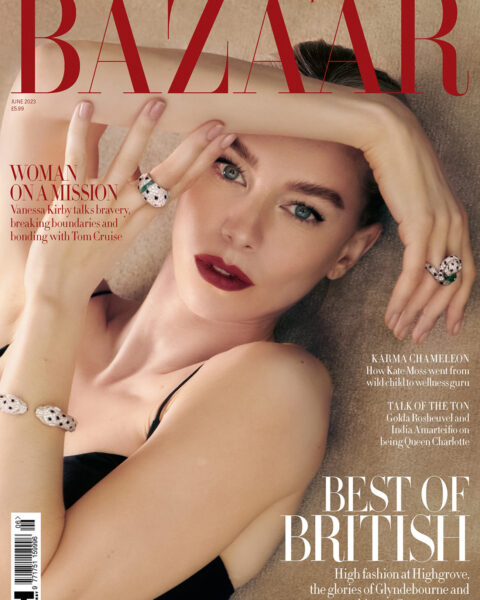 Vanessa Kirby covers Harper’s Bazaar UK June 2023 by Betina du Toit