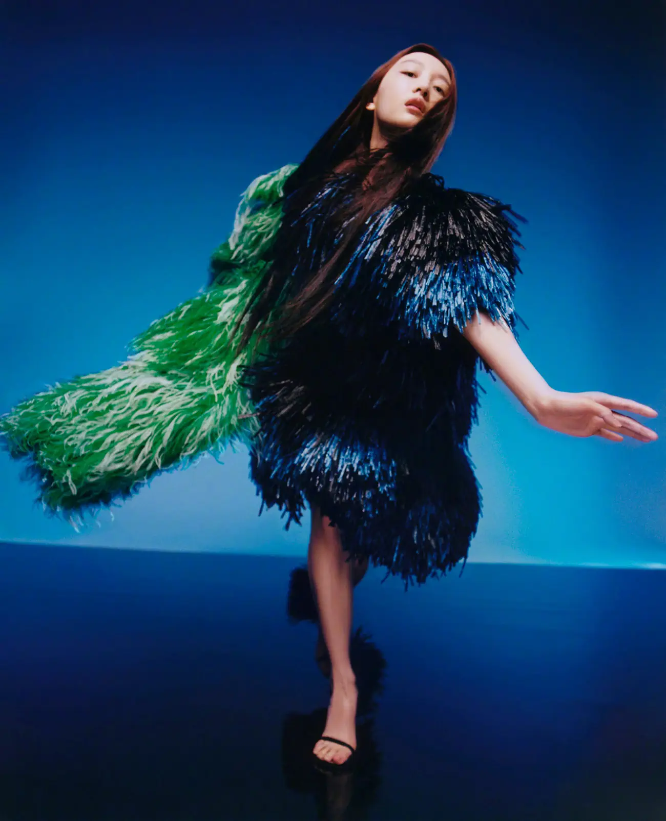 Zhou Dongyu covers Vogue China June 2023 by Dan Beleiu