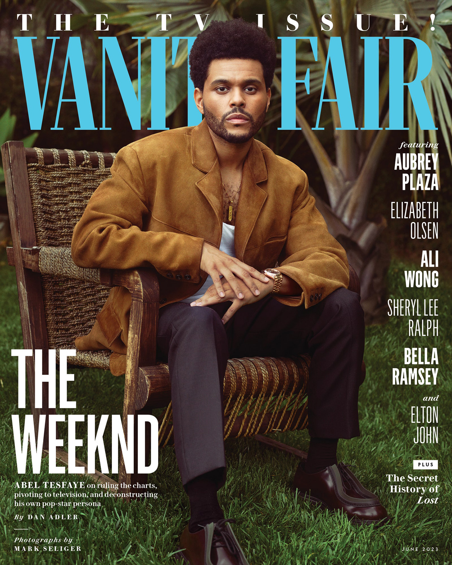 Abel Tesfaye covers Vanity Fair June 2023 by Mark Seliger