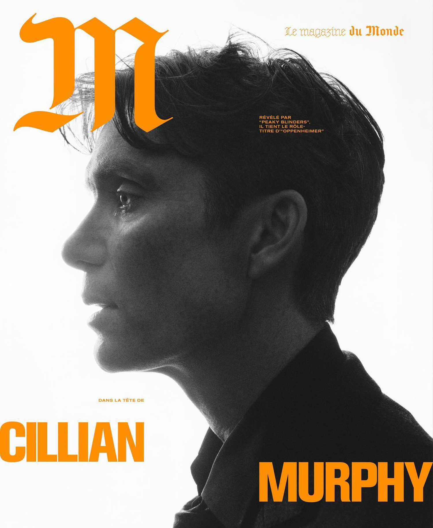 Cillian Murphy covers M Le magazine du Monde July 22nd, 2023 by Thurstan Redding